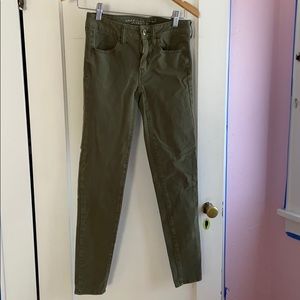 American eagle army green jeggings!